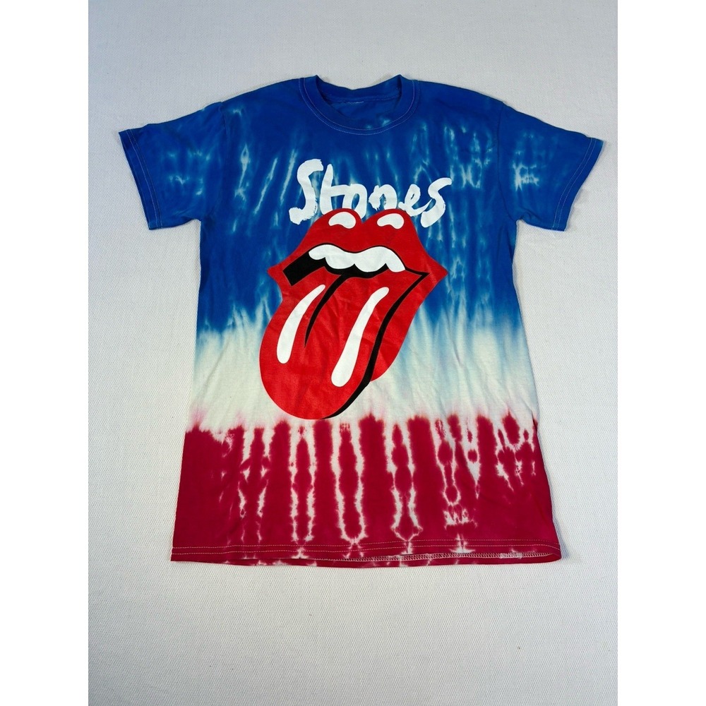 Rolling Stones No Filter Tour 2019 T-Shirt Tie Dye Red White Blue Concert Tee